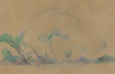 Mont Sainte-Victoire [recto], ca. 1895.
