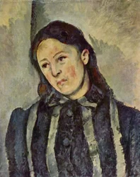 Porträtt av Madame Cézanne