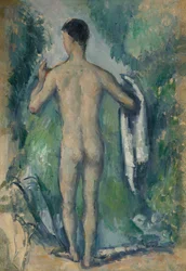 Stående badare, sedd bakifrån, 187982.