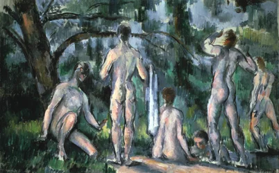 Studie av badgäster, 1890