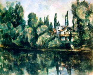 The Banks of the Marne, Villa on the Bank of a River, c1888.