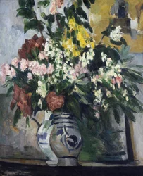 Två vaser med blommor, c.1877