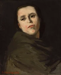 Kvinnans huvud; Tete de femme, 1864