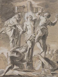 Kristus spikad på korset, tidigt 1700-tal.