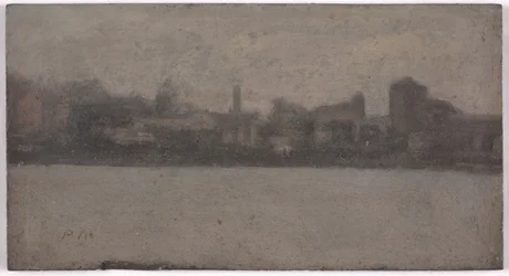 Themsen vid Battersea (olja på akademiskivan)