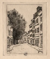 Sex etsningar: Notre Dame, Pontoise, 1895.