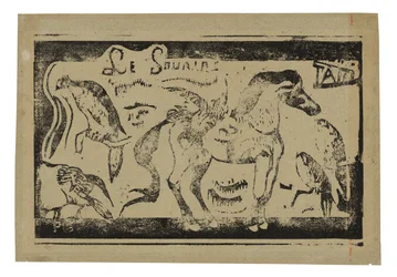 En häst och fåglar, headpiece för Le sourire