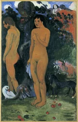 Adam och Eva (Adam et Eva) - Paul Eugene Henri Gauguin (1848-1903). Olja på duk