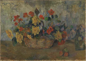 Korg med blommor, 1884.