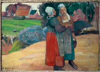 Bretonska bönder (olja på duk