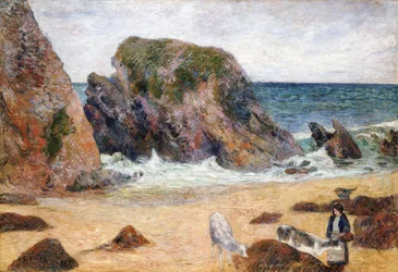 Kor på stranden, 1886