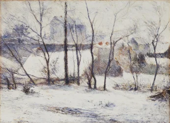 Franska: La Neige à Vaugirard II, ou Jardin sous la neige I Trädgård under snö