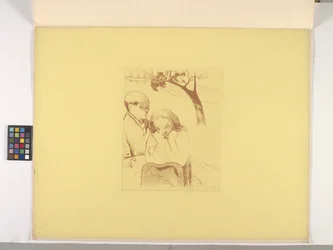 Human Misery 1889 (zinkograf på kanariegult vävt papper)