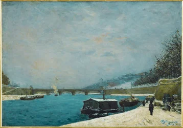 Seine vid Jena-bron (målning på duk)