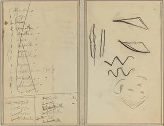 "Neige" (Snö); Resplan [recto]