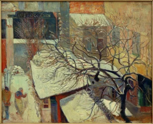 Paris under snön