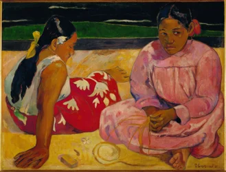 Paul Gauguin / Tahitiska kvinnor på stranden, 1891, 69 × 91 cm, RF 2765