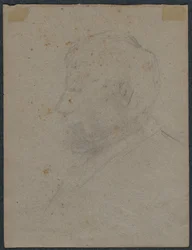Profil byst av en man (verso)