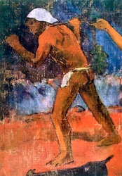 Scen från Tahitian Life detalj, 1896