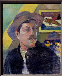 Självporträtt. Målning av Paul Gauguin (1848-1903)