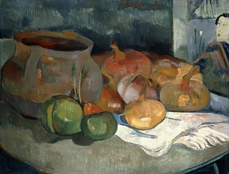 Stilleben med kalebasser, 1889