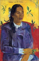 Tahiti: Vahine No Te Tiare (Kvinna med en blomma), Paul Gauguin (1891)