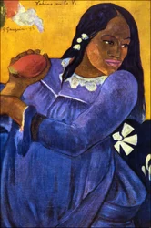Tahiti: Vahine No Te Vi (Kvinna med en mango), Paul Gauguin, 1892