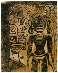 Tahitisk idol, Gudinnan Hina, 1894-95