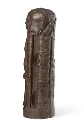 Tahitisk totem till Kristus på korset, efter 1894 (patinerad gips)