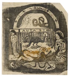 Te atua (Guden), från Suite of Late Wood-block Prints