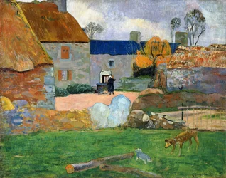 Det blå taket eller gården i Pouldu, 1890