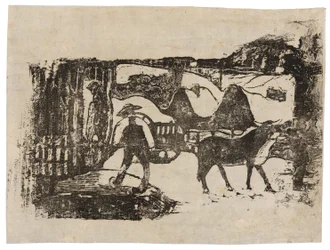 Oxvagnen, från Suite of Late Wood-block Prints