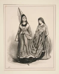 1400. Damer från Paris.