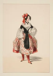 BACHELORETT. Basker (sic) de satin.