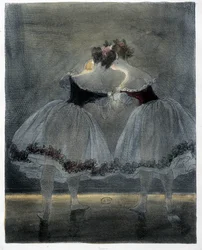 Dansare från Gavarni - 1800-talet