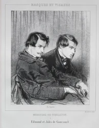 Edmond och Jules de Goncourt, 1853.