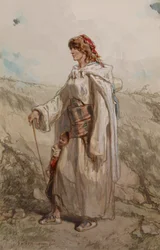 Zigenarkvinna och barn