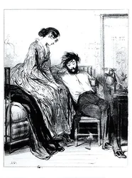 I Prison for Debt at Clichy, ca 1830-40 (litho) (s/v foto)
