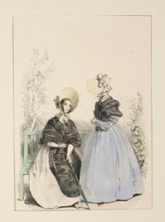 JULI 1837. Stråhattar.