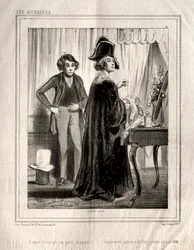 Skådespelerskorna: Jag hade bett om en liten hatt!, 1843.