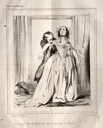 Skådespelerskorna: Papperspåse! Monsieur Montmirail hur du fäster min Majestät!, 1843.