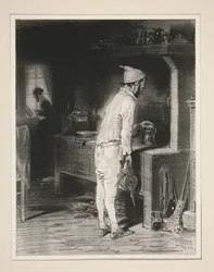 Monsieur i köket, Madame vid pianot.