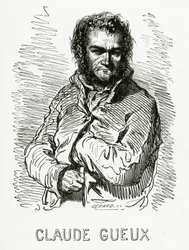 Porträtt av Claude Gueux, 1834 (sv-stick)