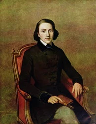 Porträtt av Victor Hugo (1804-66) 1829