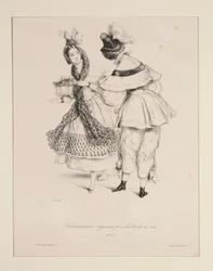 TRAVESTISSEMENS (sic) ORIGINAL för bollarna 1834. Nr. 3 och 4.