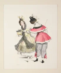 ORIGINELLA UTKLÄDNADER för balerna 1834. Nr 3 och 4.