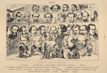 Visitkort från Charivari, 1867