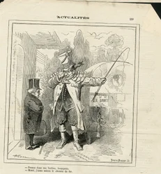 Illustration av Hadol (1835-1875) i Le Charivari