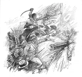 De strävade efter att skala vallen, 1902