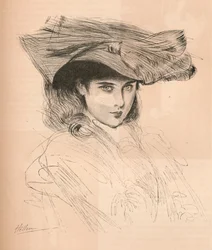 Porträtt av konstnärens dotter, c1879-1903, 1903